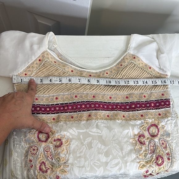 T19 Handmade DIY Afghan Maxi Dress with bell sleeves - Picture 13 of 16